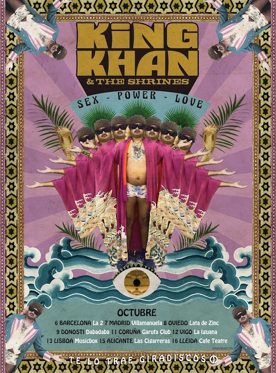 King Khan & The Shrines, gira española en 2016: Barcelona, Madrid, Oviedo, Donostia, Alicante, Lleida, A Coruña y Vigo