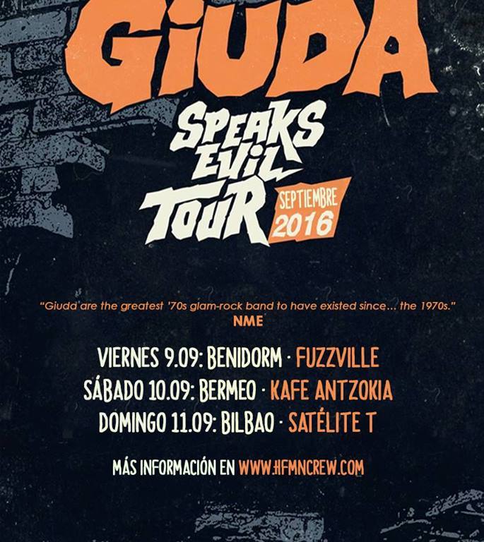 Conciertos Giuda en Fuzzville Fest 2016, Bermeo y Bilbao