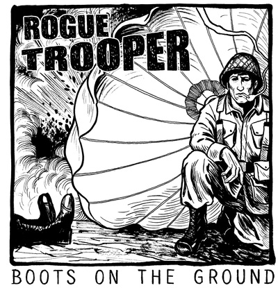 Portada de Boots on the Ground 7" de Rogue Trooper
