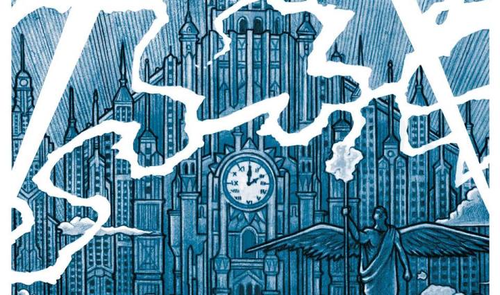 Portada de Avui fa bon dia, primer single de Blau Sang, Vermell Cel de CRIM