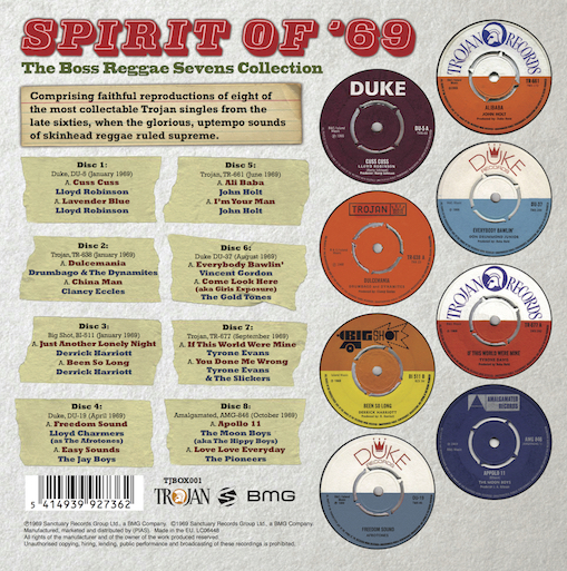 Spirit Of ’69 -- The Boss Reggae Sevens Collection: a deluxe 7" singles box set