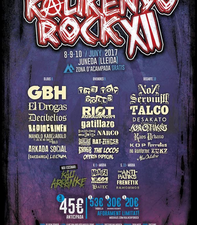 Cartel Kalikenyo Rock 2017