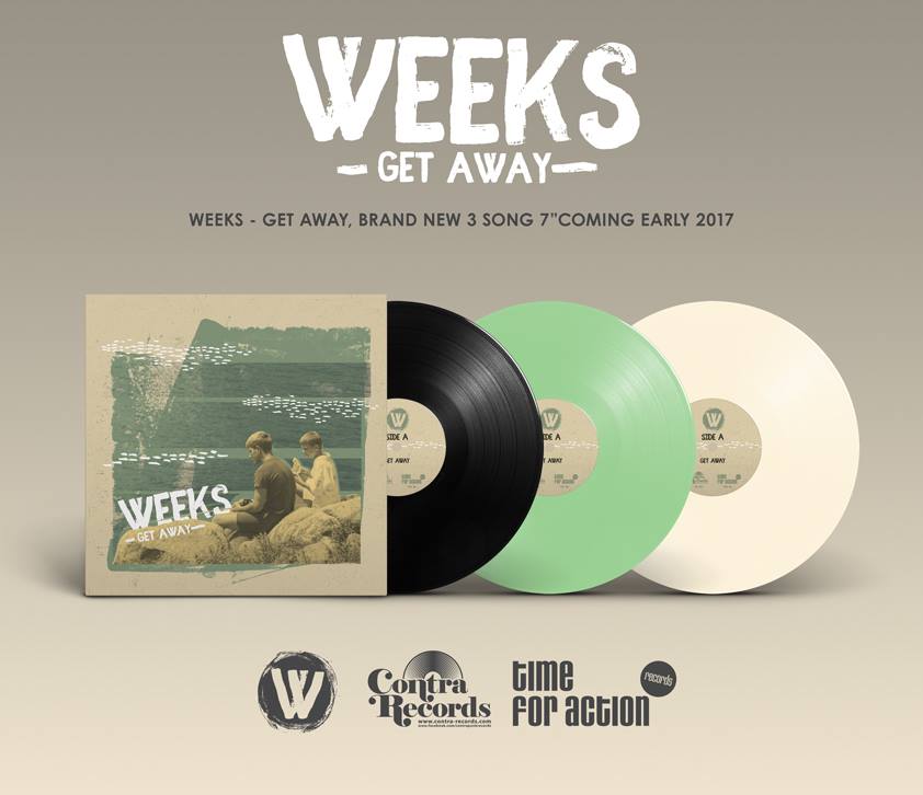 Weeks: Get Away 7" (Contra Records / Time for Action Records)