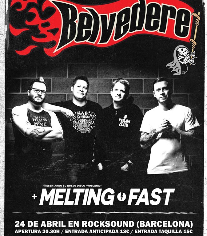 Concierto de Belvedere en la sala Rocksound de Barcelona