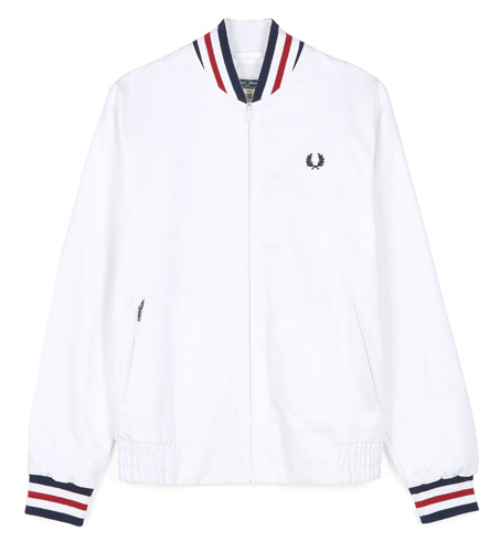 Fred Perry Made In England Tennis Bomber White