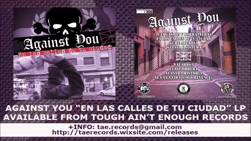 Against You: Las calles de tu ciudad en vinilo