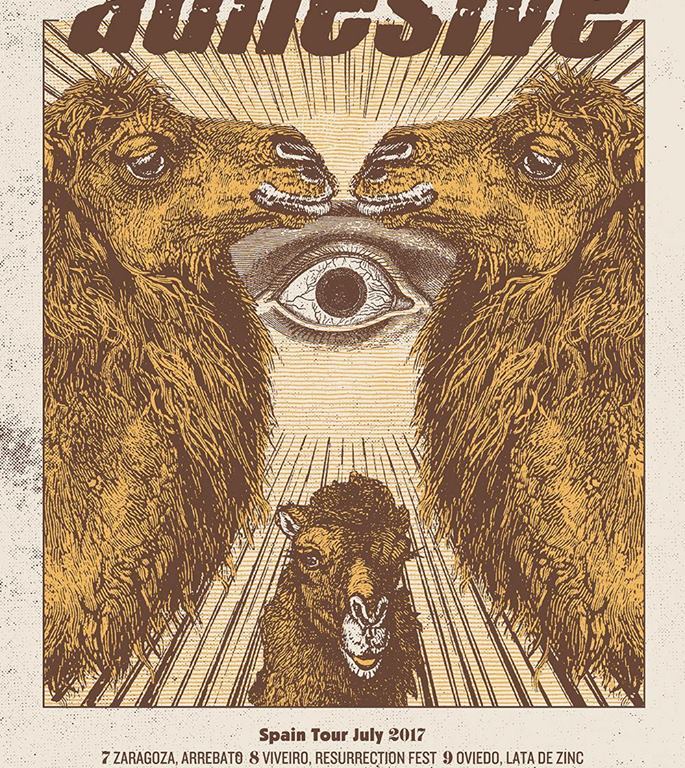 Gira de Adhesive por España en 2017