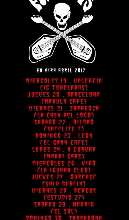 gira Fuzztones 2017