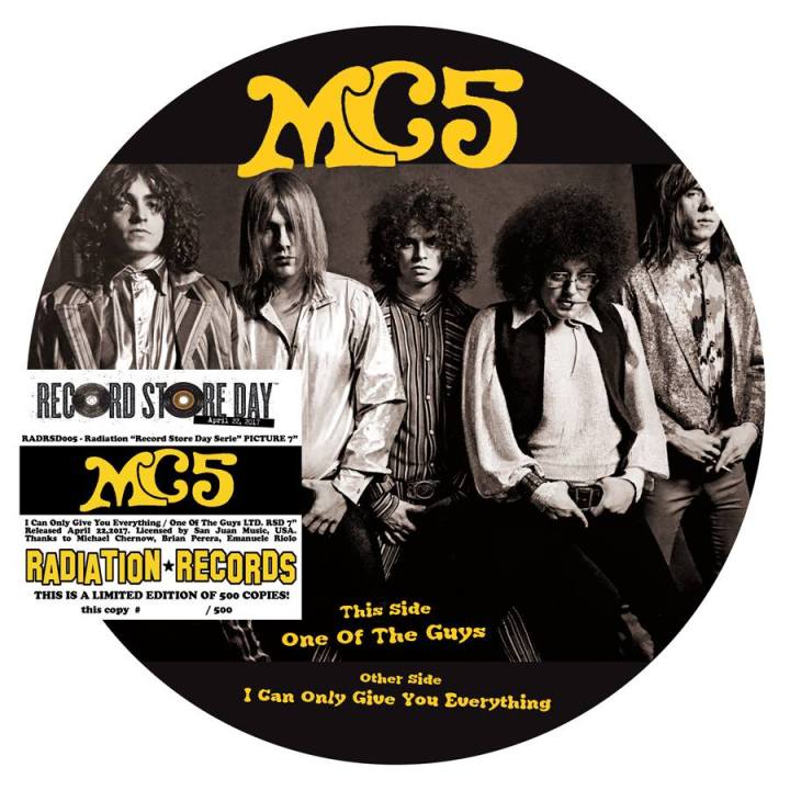 MC5 picture single on Radiation Records