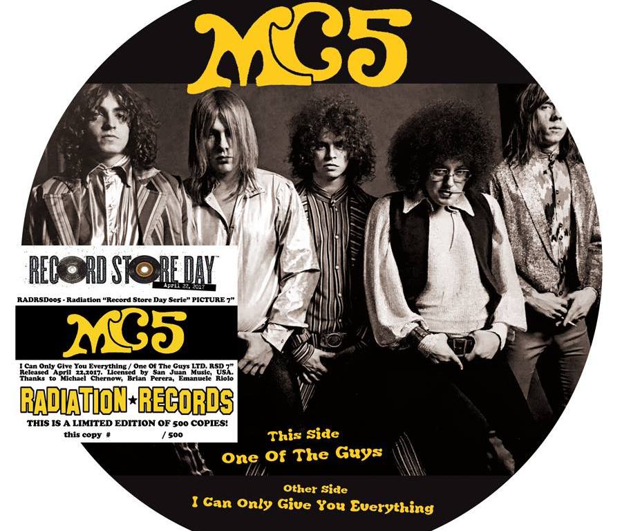 MC5 picture single on Radiation Records