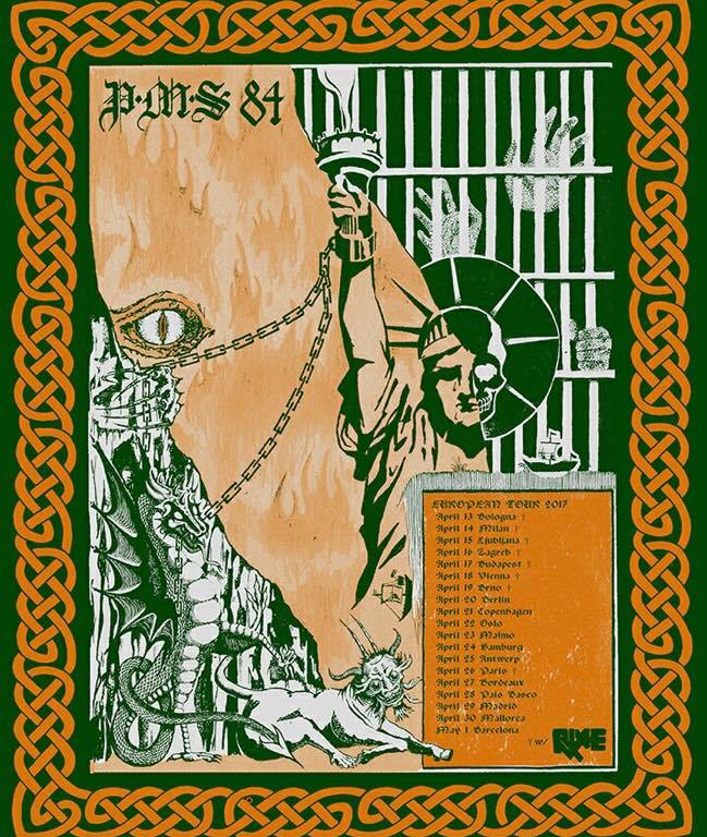 conciertos PMS 84 en País Vasco, Madrid, Barcelona y Mallorca