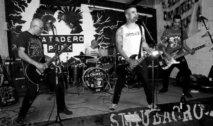 Simulacro punk Barcelona