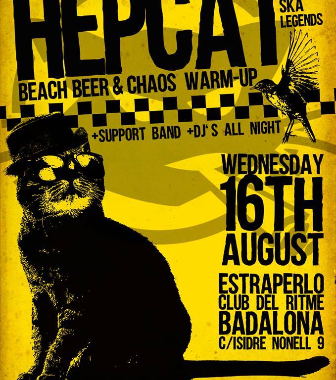Cartel de Hepcat en BCN Beach, Beer & Chaos 2017