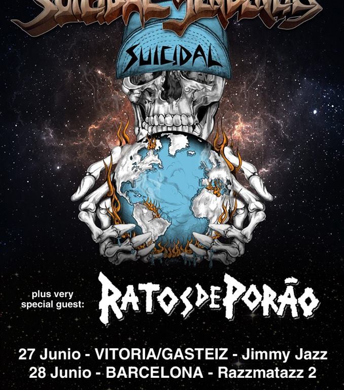 Conciertos de Suicidal Tendencies en Vitoria y Barcelona en 2017