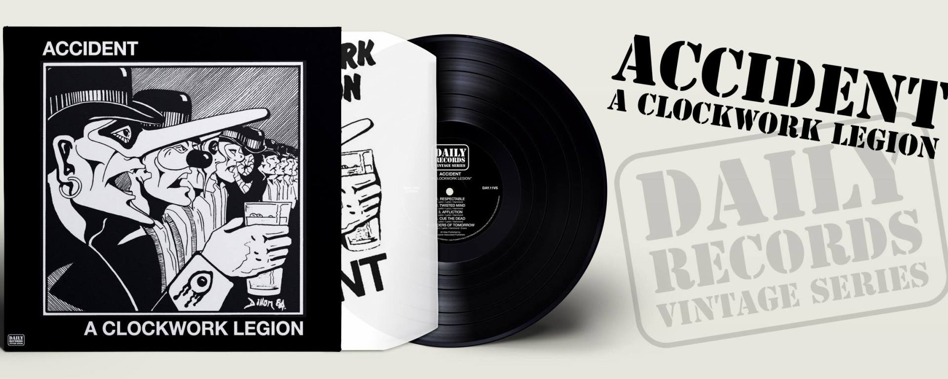 A Clockwork Legion de Accident, reeditado por Daily Records / Accident's A Clockwork Legion album reissued by Daily Records