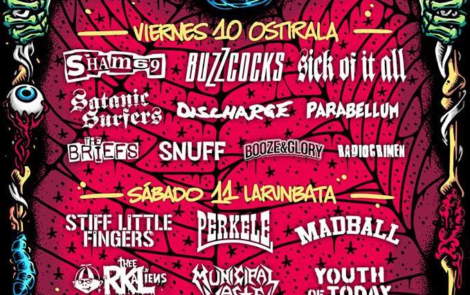 Cartel y reparto por días para el Gasteiz Calling 2017