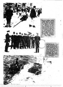 Página gráfica de ABC Sevilla con los disturbios en Hastings, publicada 07/08/1964