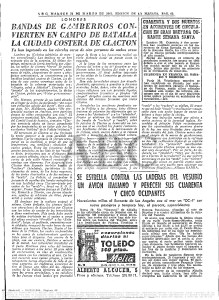 Página de ABC comentando las peleas entre mods y rockers de 1964