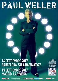 Conciertos de Paul Weller en Barcelona y Madrid en septiembre de 2017
