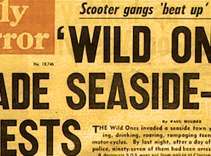 Mods vs Rockers en el verano de 1964