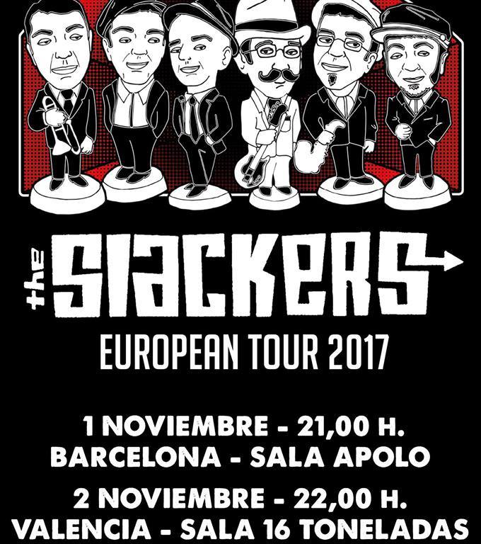 Conciertos de The Slackers en Barcelona y Valencia 2017