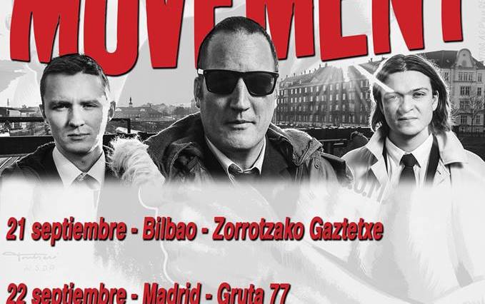Gira de The Movement en septiembre de 2017 con conciertos en Bilbao, Madrid, Castellón y St. Feliu de Codines.