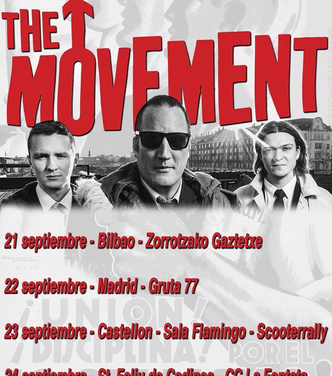 Gira de The Movement en septiembre de 2017 con conciertos en Bilbao, Madrid, Castellón y St. Feliu de Codines.