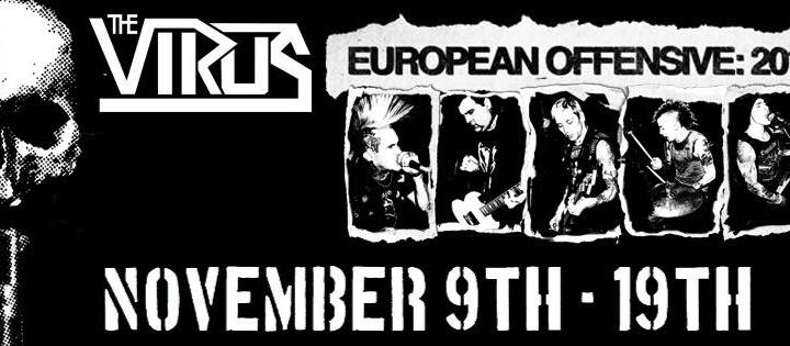 Concierto de The Virus en Sala Hebe, Madrid, el 19 de noviembre de 2017