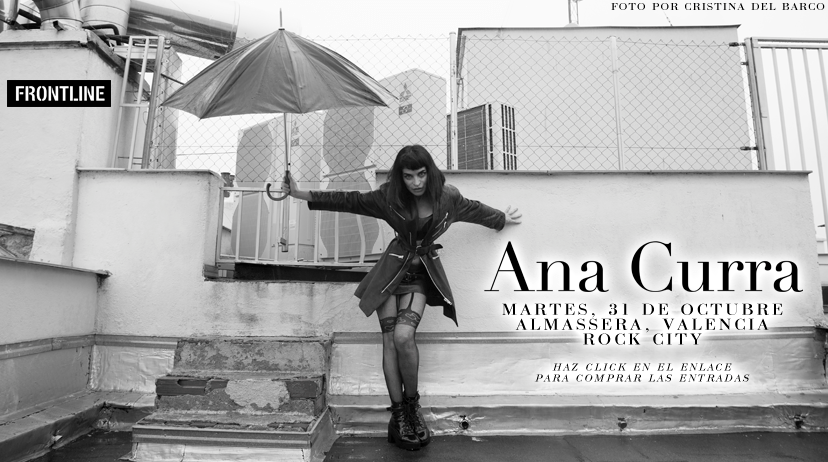 Concierto de Ana Curra en la sala Rock City de Valencia el 31/1072017