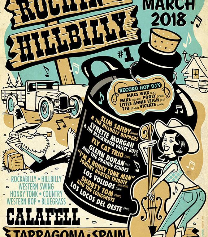 Rockin' Hillbilly Weekender 2018: 16 y 17 de marzo en Calafell, Tarragona / Rockin' Hillbilly Weekender 2018: 16 & 17 de march at Calafell, Tarragona