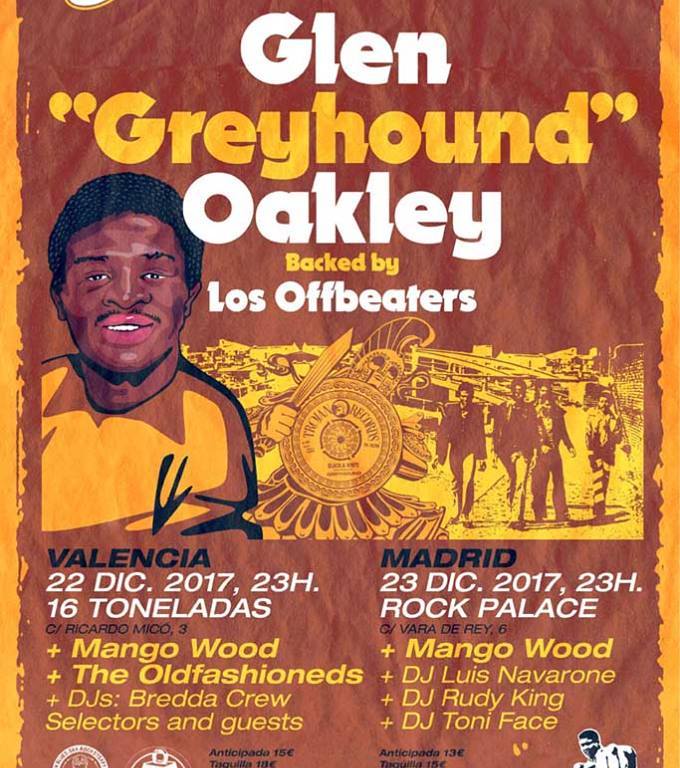 Conciertos de Glen Oakley en Valencia (16 Toneladas) y Madrid (Rock Palace)