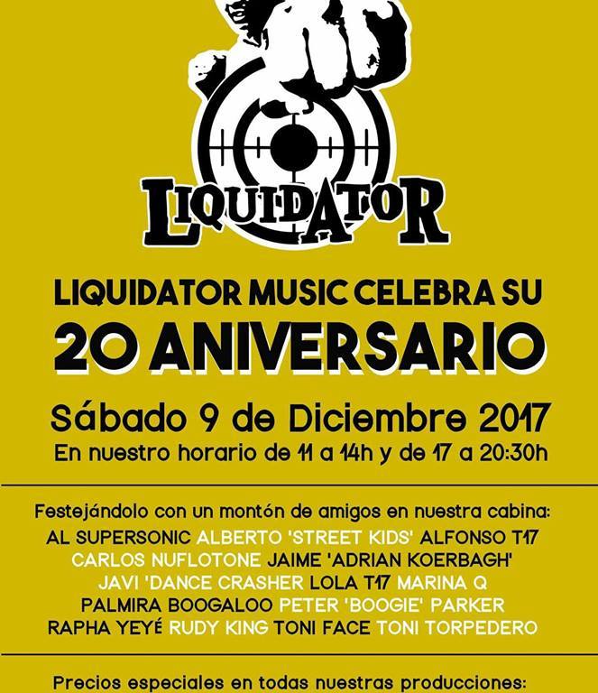 Fiesta 20º Aniversario Liquidator Music, Madrid