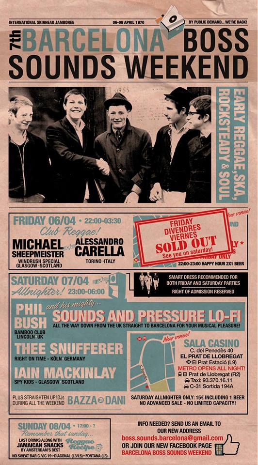 7th Barcelona Boss Sounds Weekend 2018