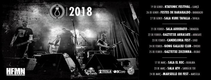 Próximos conciertos de CRIM en enero, febrero y marzo de 2018