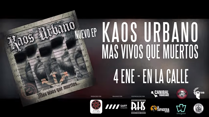 Nuevo EP de Kaos Urbano: Más Vivos Que Muertos (2018, Potencial Hardcore)