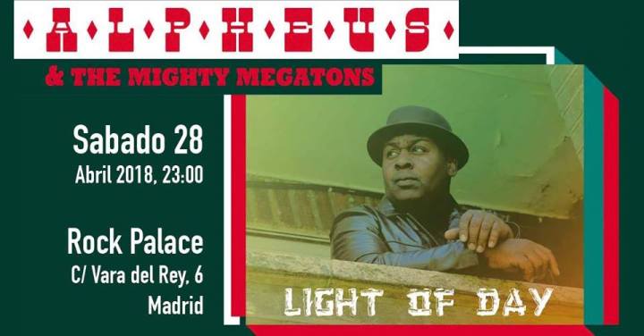 Concierto de Alpheus @ Rock Palace, Madrid, sábado 28 de abril de 2018