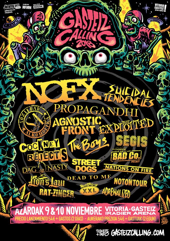 Cartel del festival Gasteiz Calling 2018