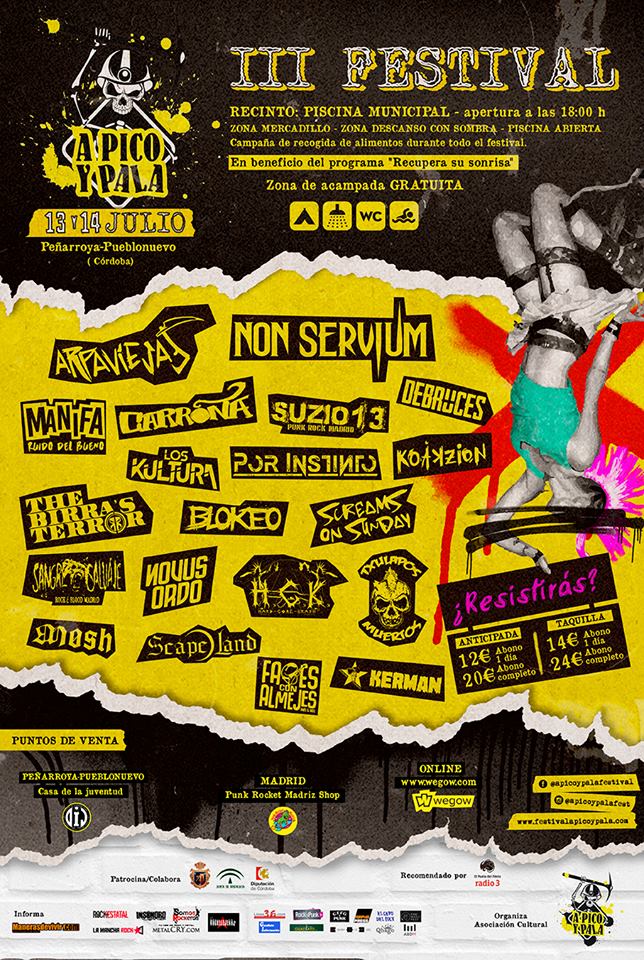 Cartel del festival A Piko y Pala 2018