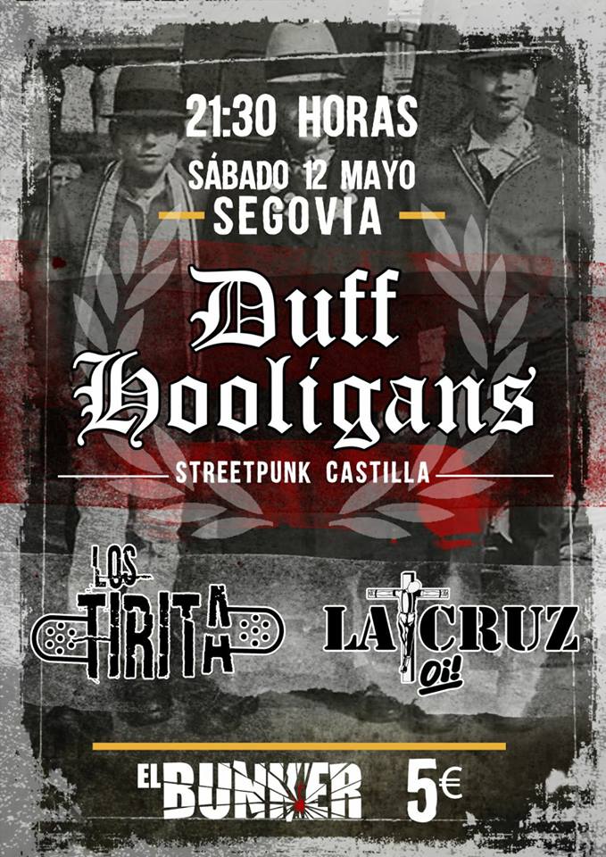 Cartel del concierto de Duff Hooligans @ Soria