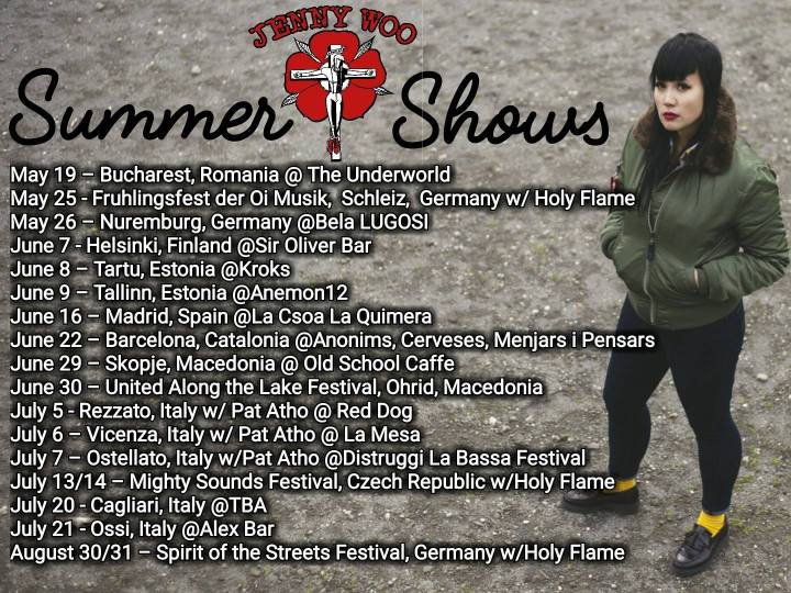 Cartel de la gira de verano de 2018 de Jenny Woo