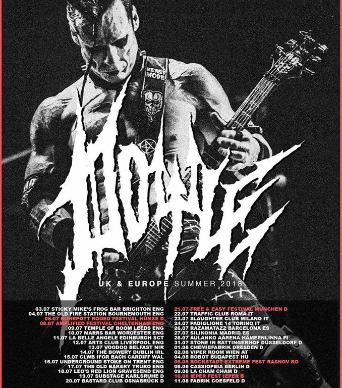 Cartel de la gira europea 2018 de Doyle (ex Misfits)