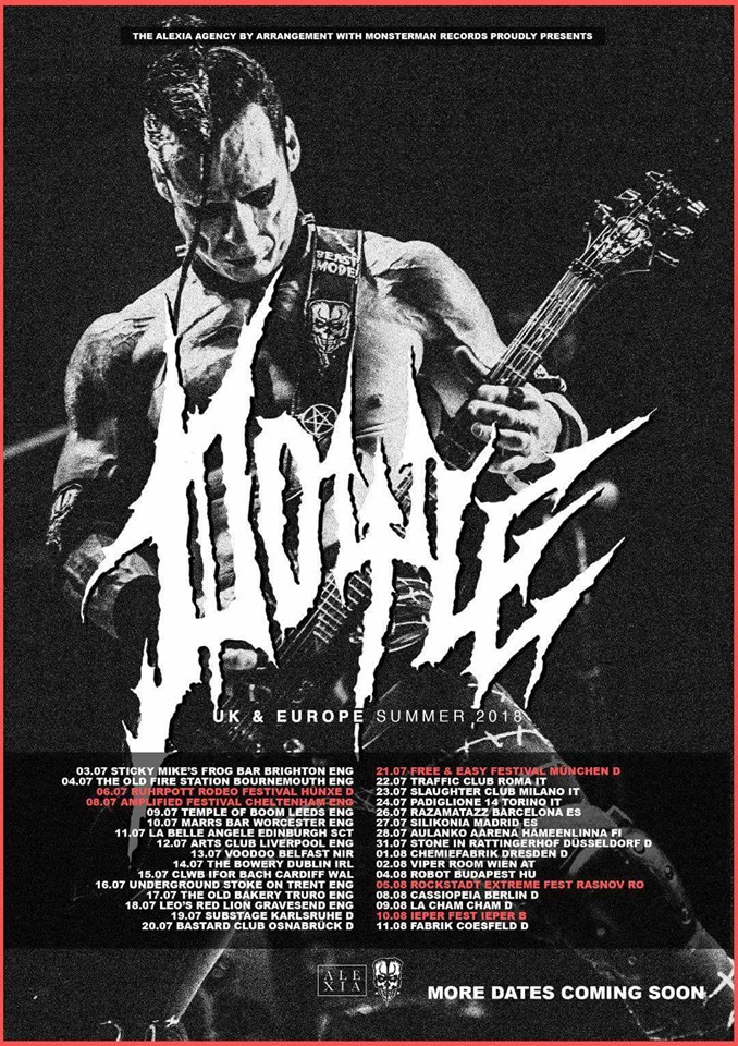 Cartel de la gira europea 2018 de Doyle (ex Misfits)