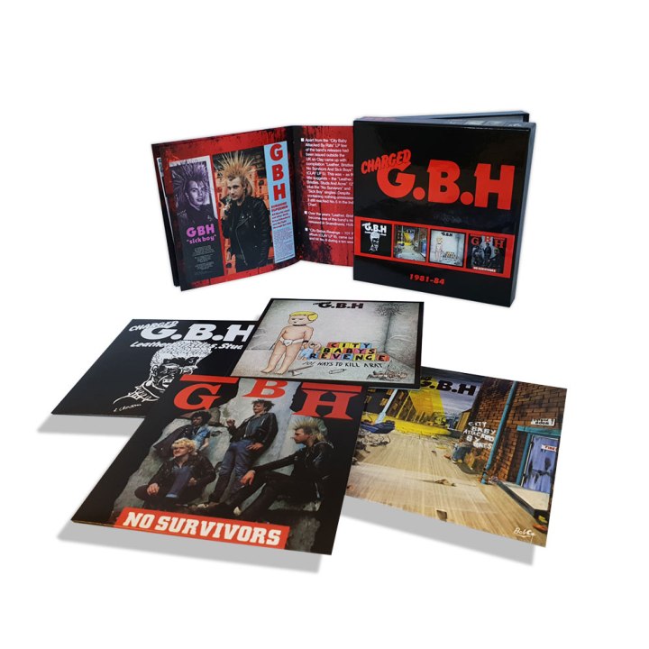 Charged GBH 1981-1984 box set, released by Captain Oi! (2018)