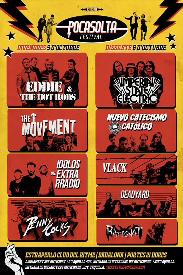 Cartel del Pocasolta Fest 2018 @ Estraperlo Club, Badalona