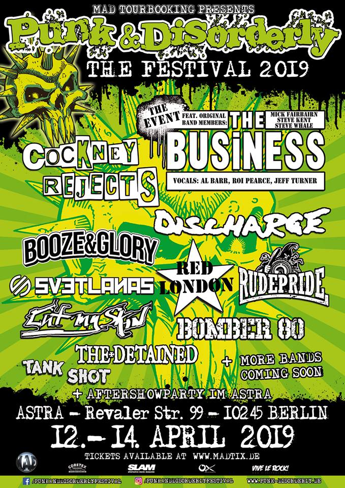 Punk & Disorderly 2019: Primeros confirmados