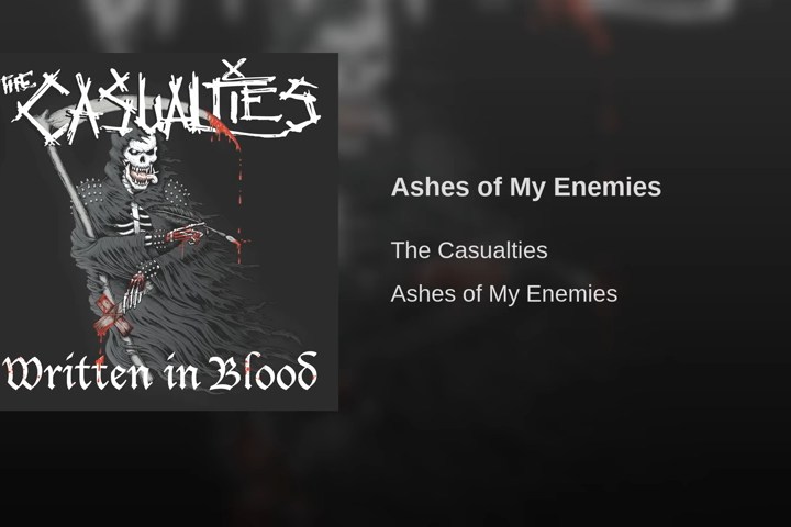 The Casualties: "Ashes of my Enemies", canción de su próximo disco 'Written in Blood' (2018)