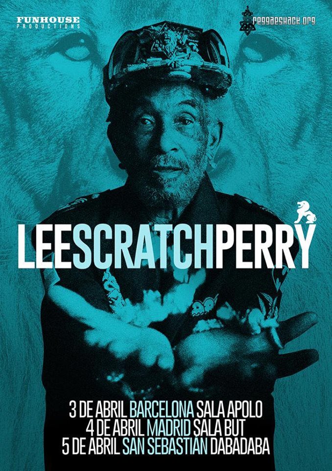 Conciertos de Lee Scratch Perry en Barcelona, Madrid y Donostia en abril de 2019