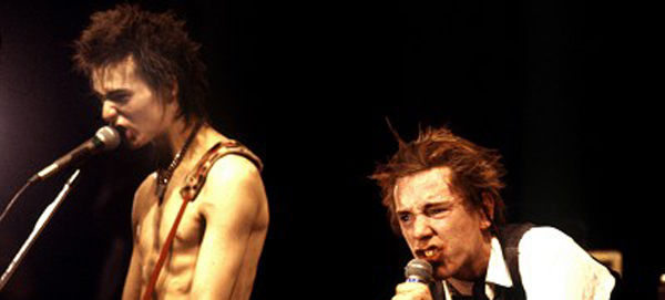 Sex Pistols durante su concierto en el Winterland, de San Francisco, el 14 de enero de 1978