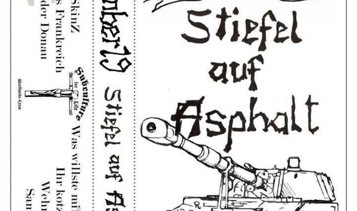 Bomber19: Stiefel Auf Asphalt, portada de su primera cassette editada por Subculture For Life (2019)