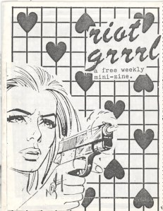 Riot Grrrl no. 1, Molly Neuman y Allison Wolfe, julio de 1991.